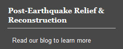 Post-Earthquake Relief & Reconstruction